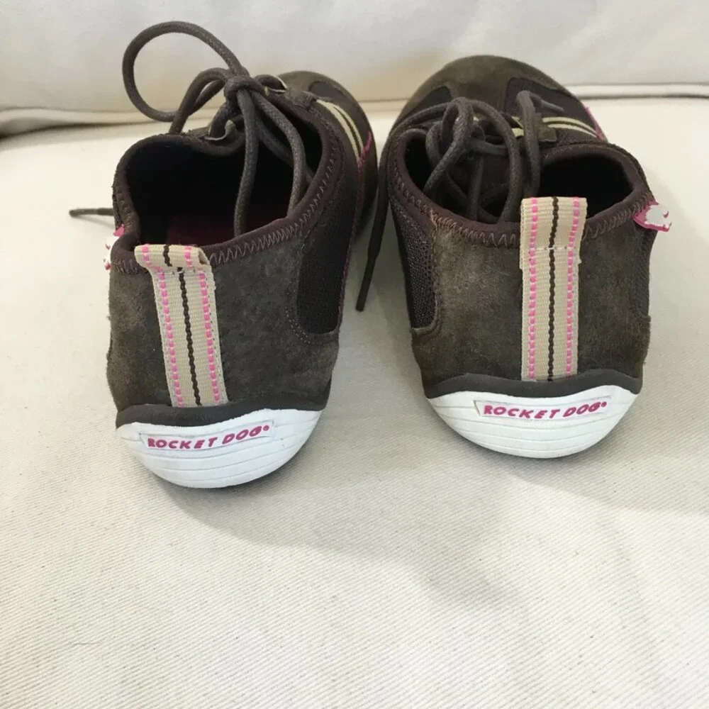 Rocket Dog Brown/Pink Suede Sneaker